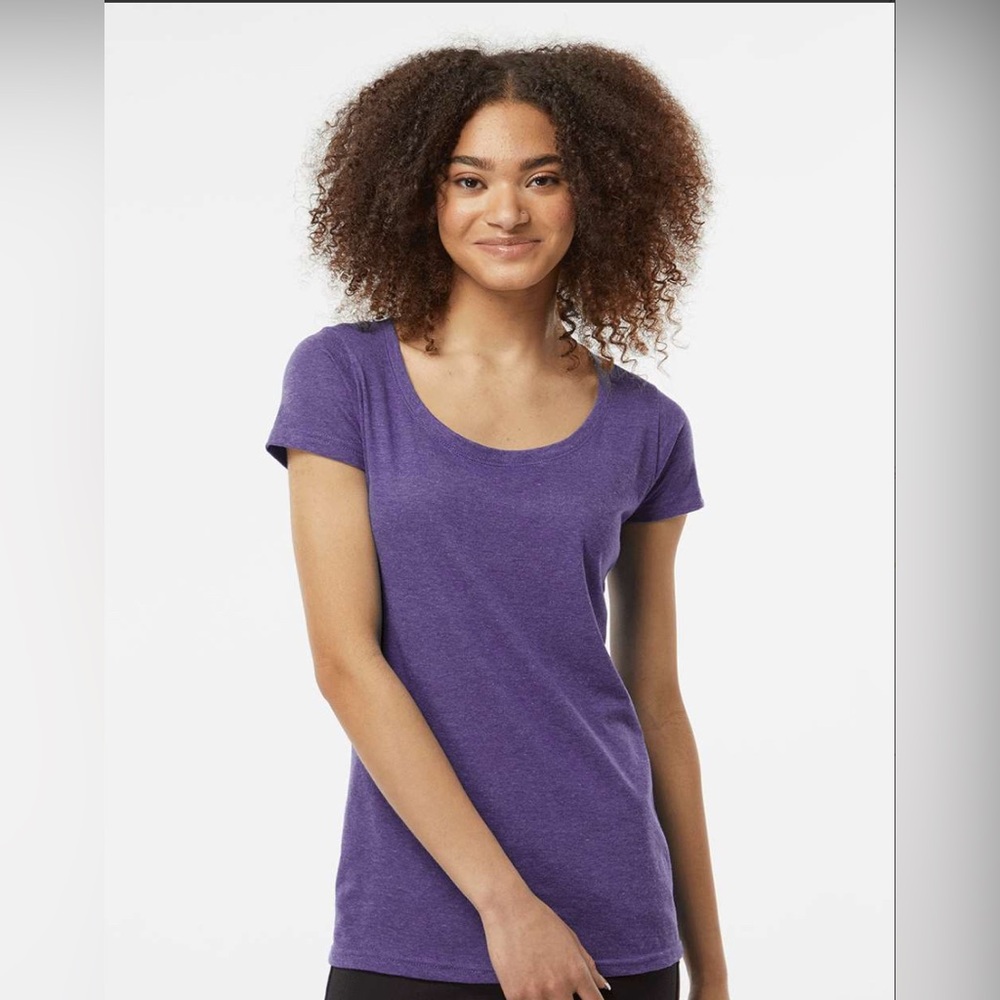 Tultex Women's Poly-Rich Scoop Neck T-Shirt